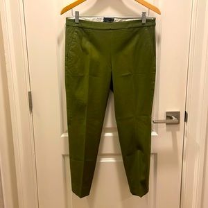 J. Crew Olive Green Cropped Ankle Pants